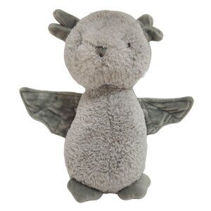 Debi Lilly Bat Plush Floral Services Stuffed Animal Grey Fuzzy Poseable Wings